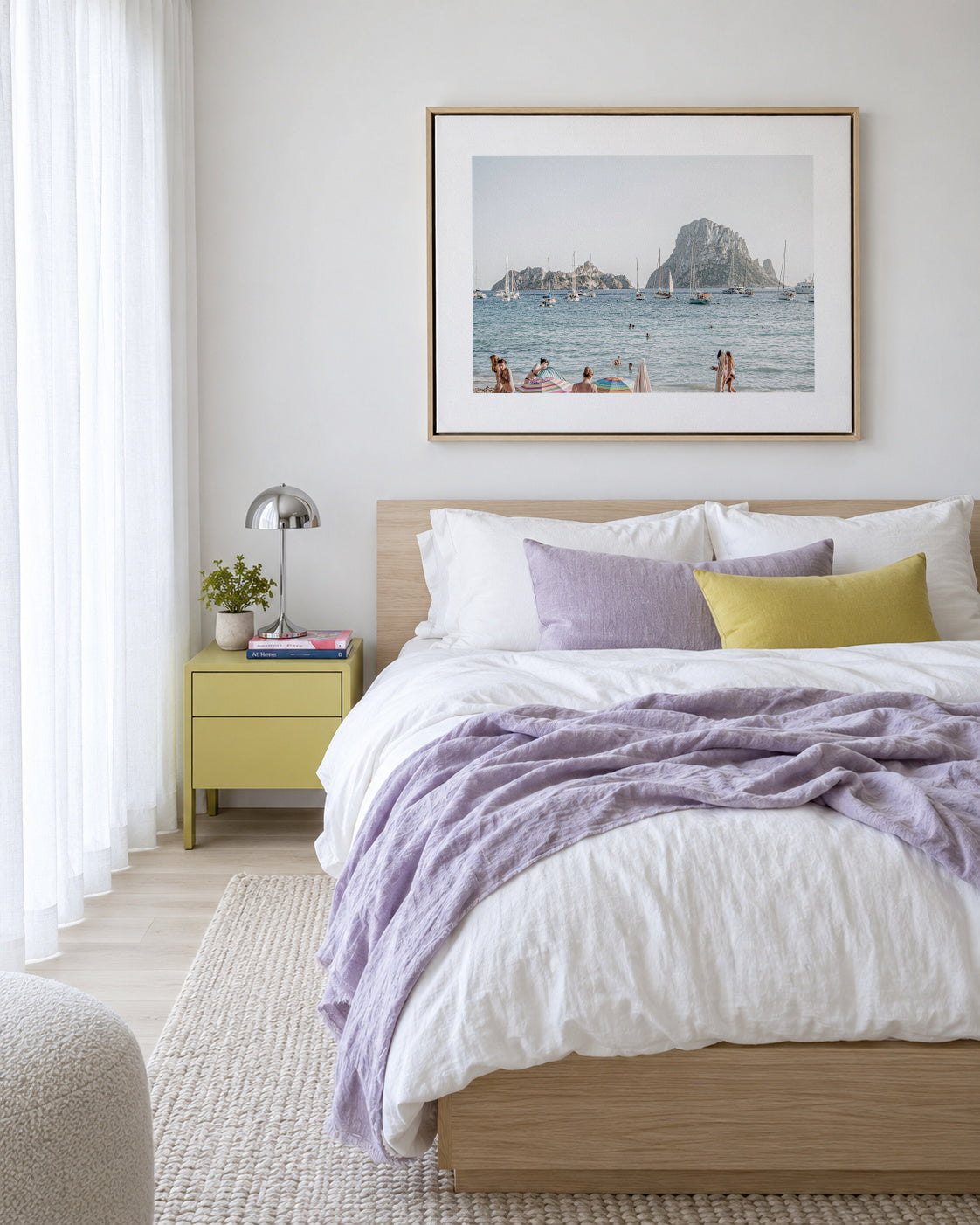 Ibiza XVII - Framed canvas in an interior