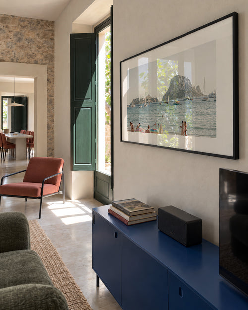 Ibiza XVII - Framed poster in an interior