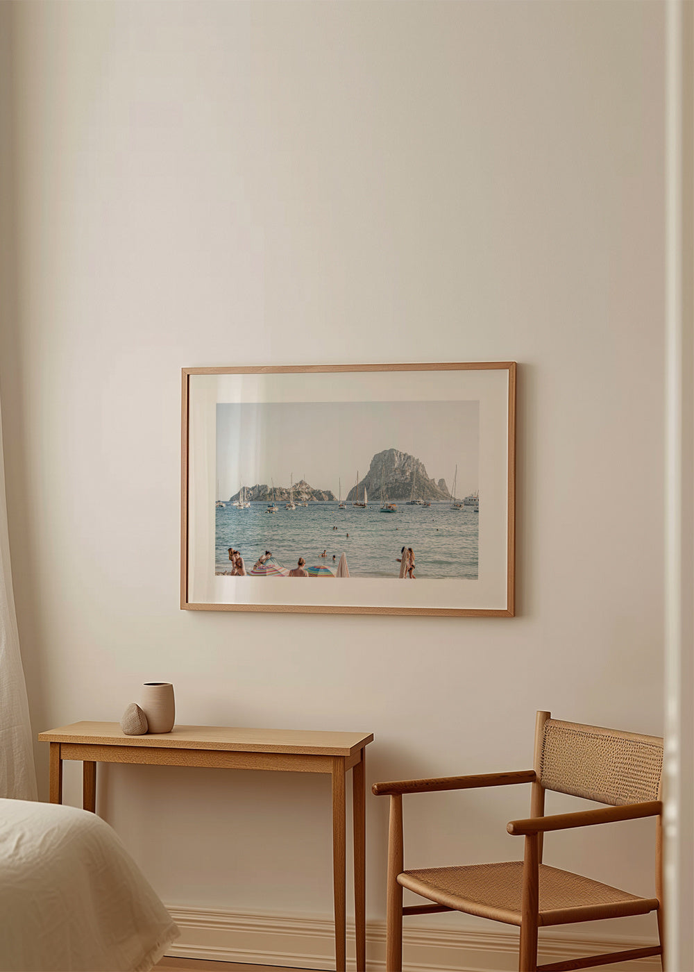 Ibiza XVII - Framed poster in an interior