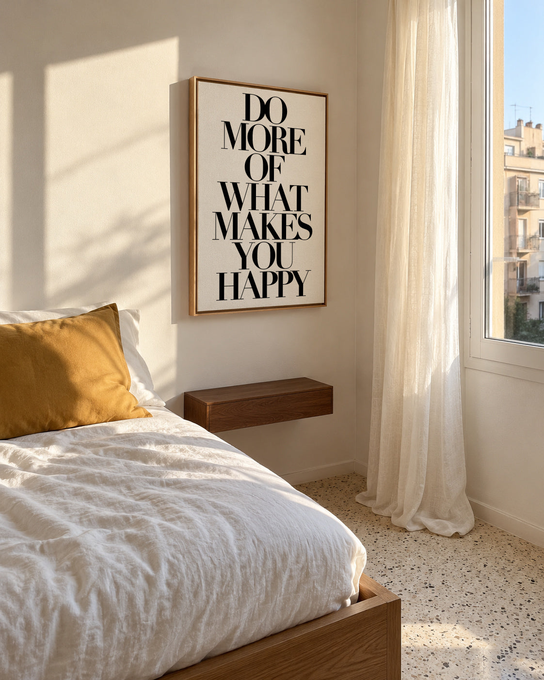 Do More - Framed canvas in an interior