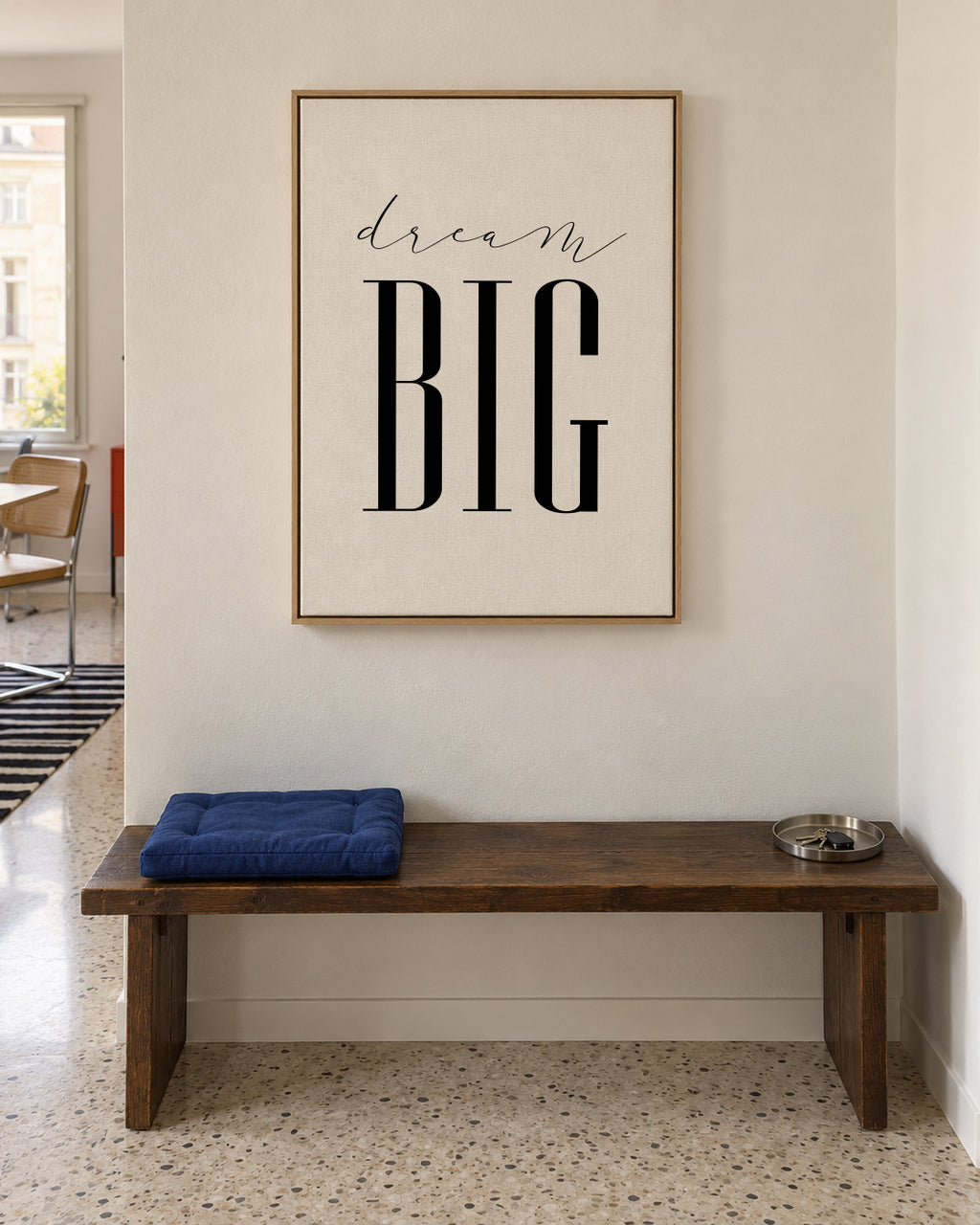 Dream Big - Framed canvas in an interior