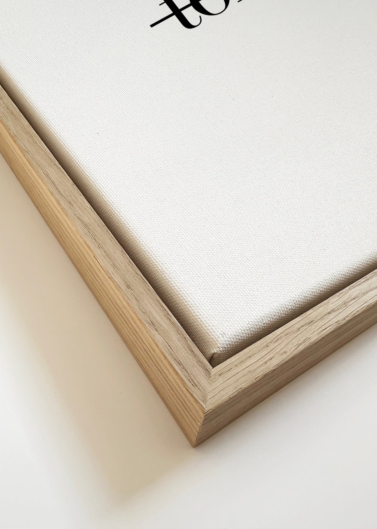 Now - Framed canvas detail