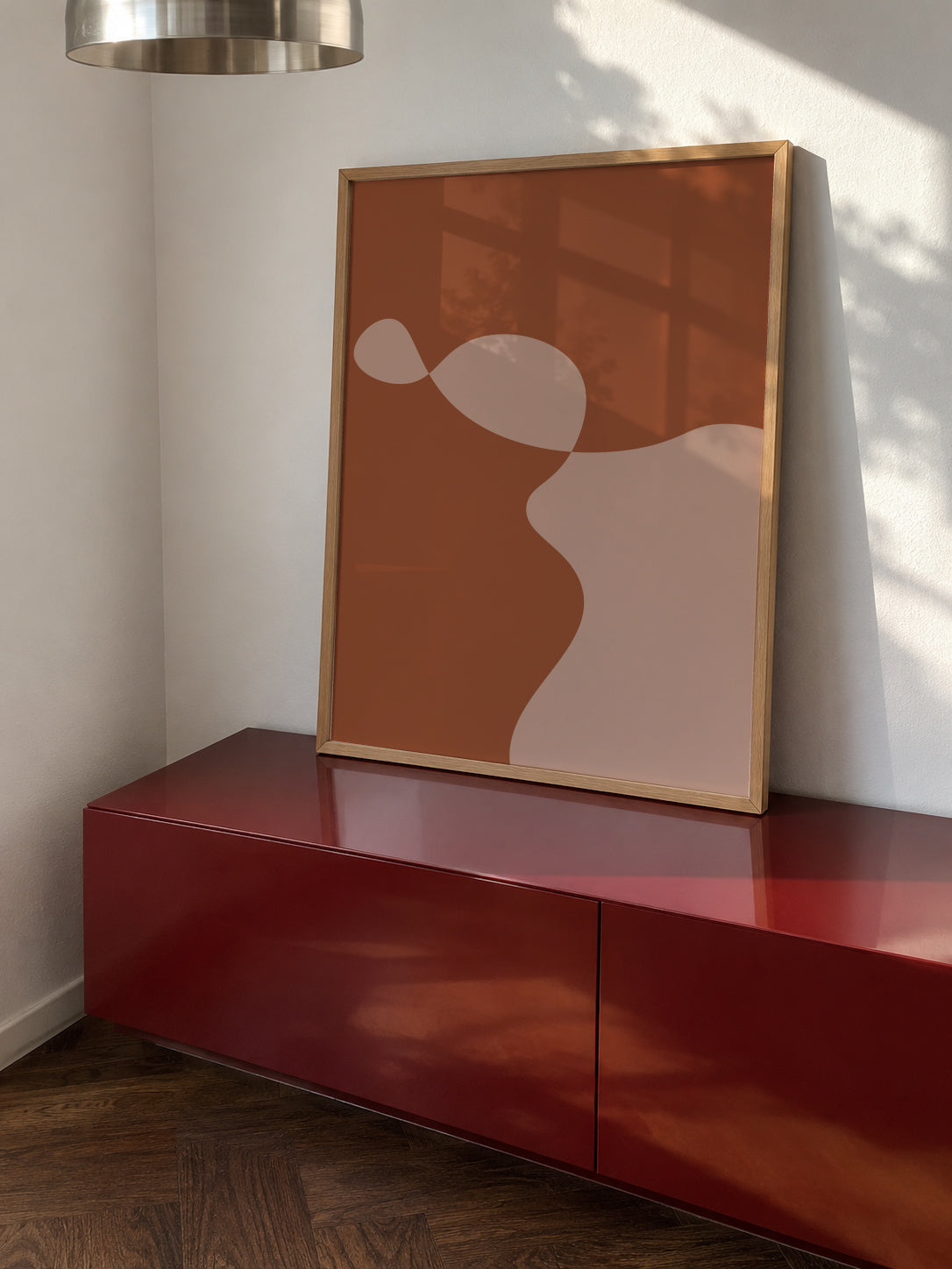 Komorebi II - Framed poster in an interior