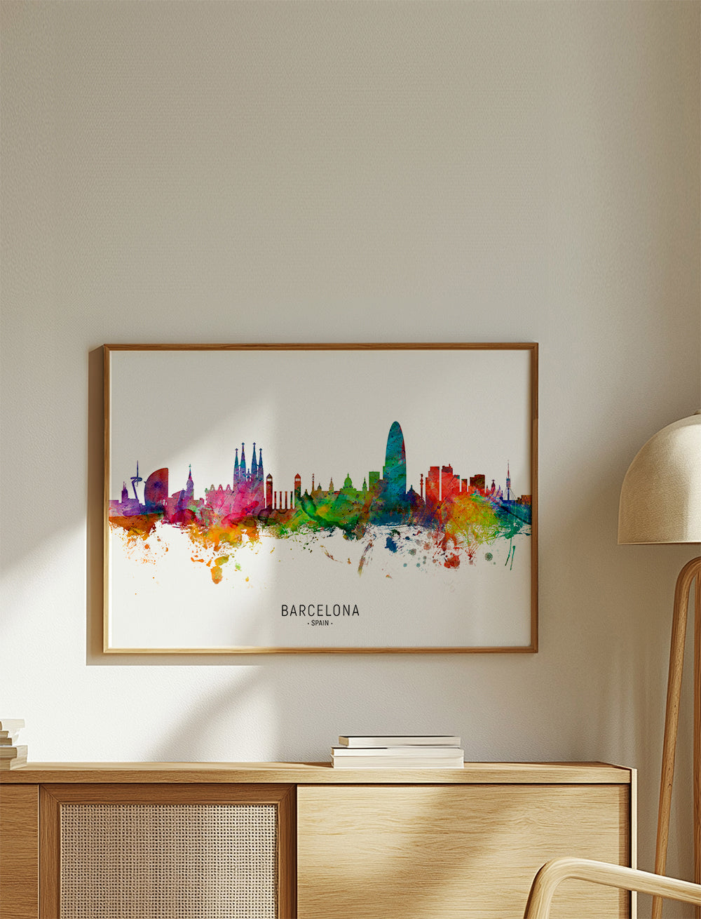 Barcelona Skyline multicolor