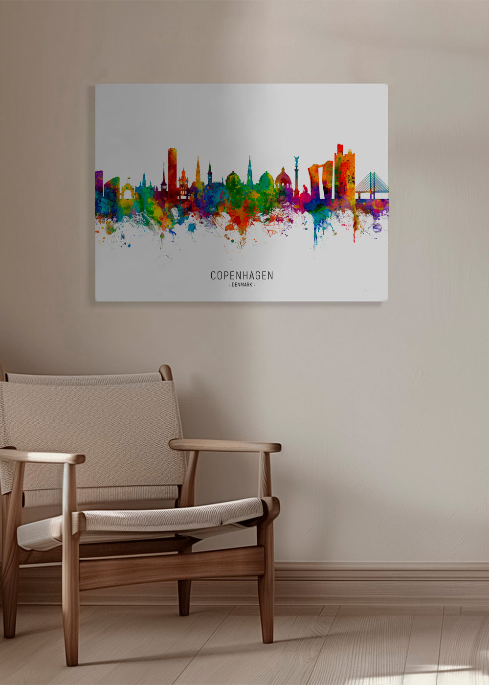 Copenhagen Skyline multicolor