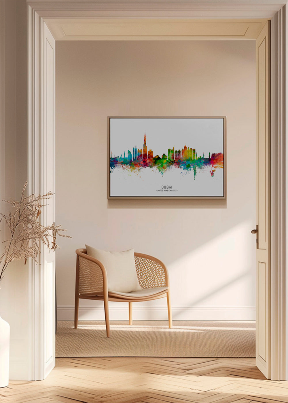 Dubai Skyline multicolor