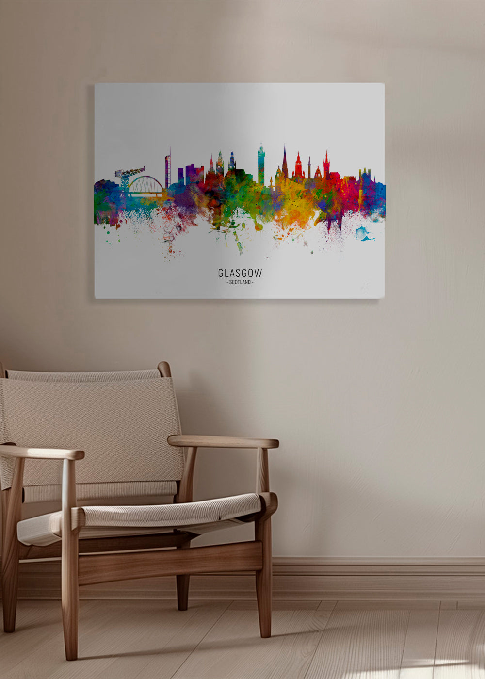 Glasgow Skyline multicolor
