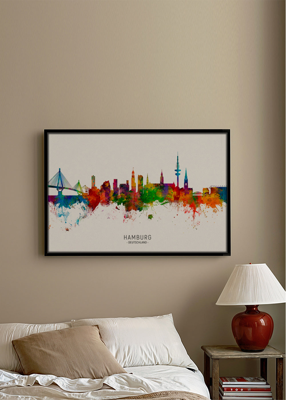Hamburg Skyline multicolor