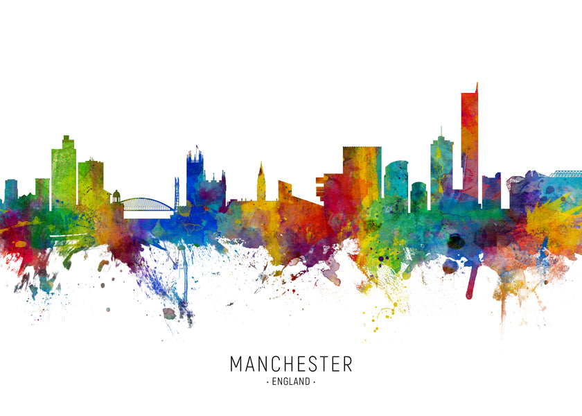 Manchester Skyline multicolor