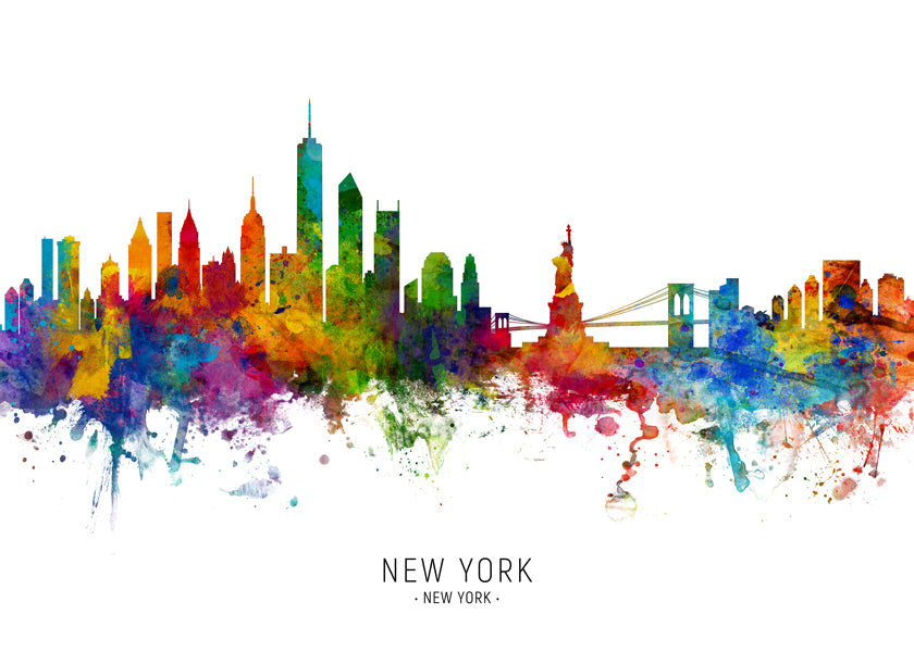 New York Skyline multicolor