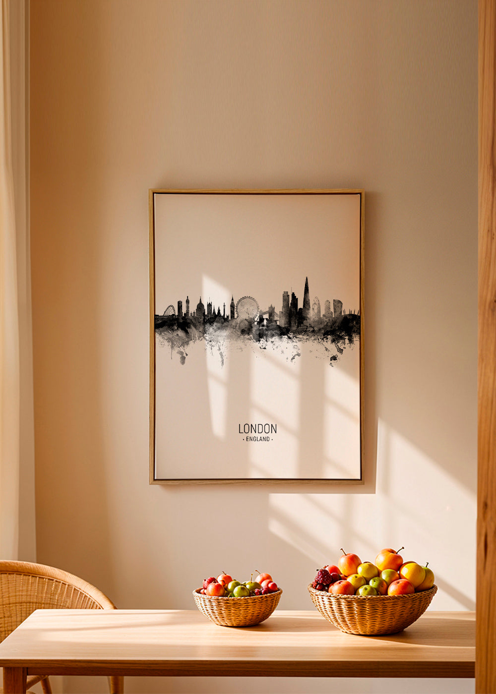 London Skyline en blanco y negro