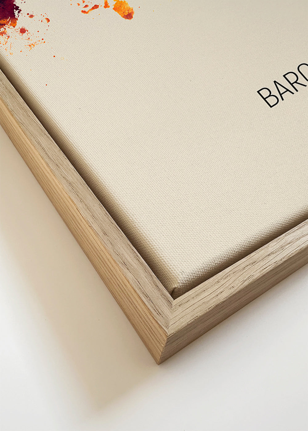Barcelona Skyline en beige