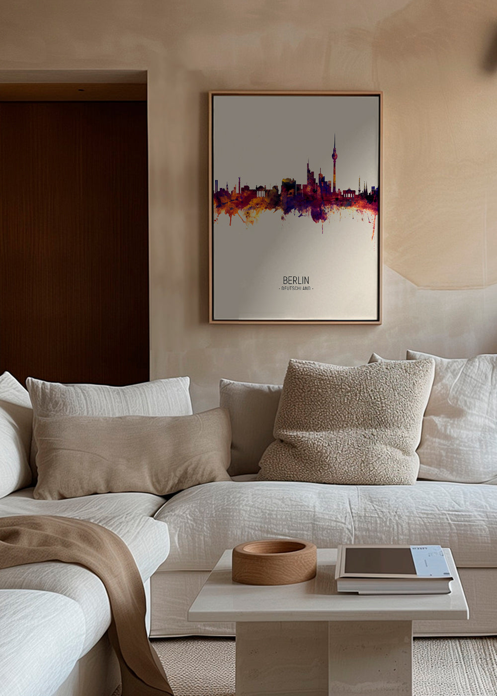 Berlin Skyline en beige