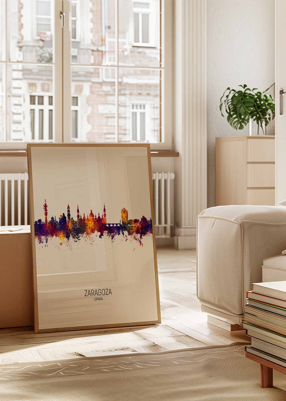 Zaragoza Skyline en beige