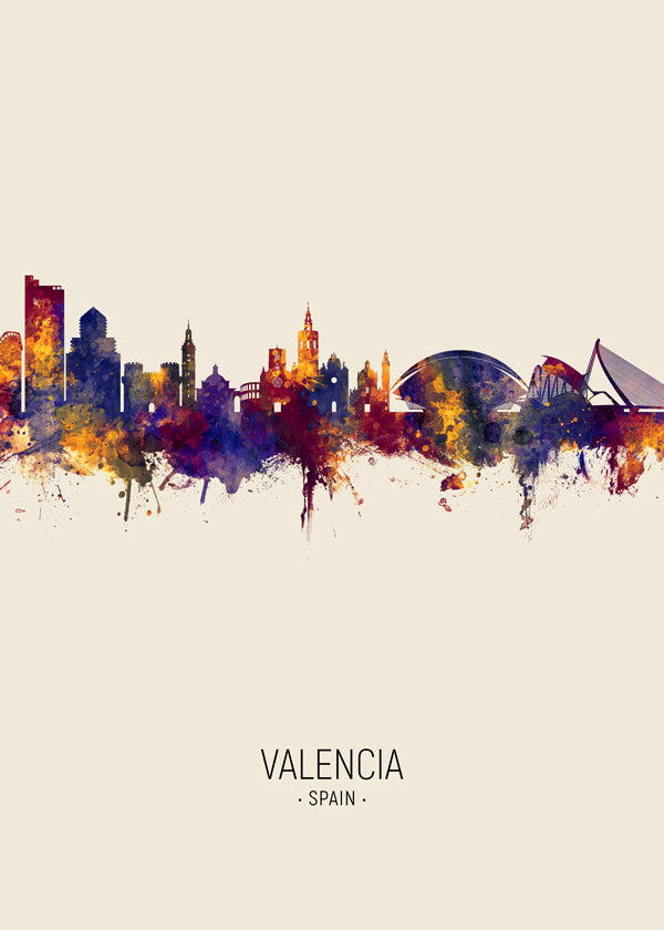 Valencia Skyline en beige