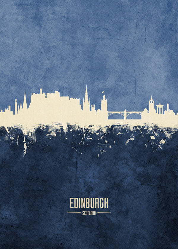 Edinburgh Skyline Azul