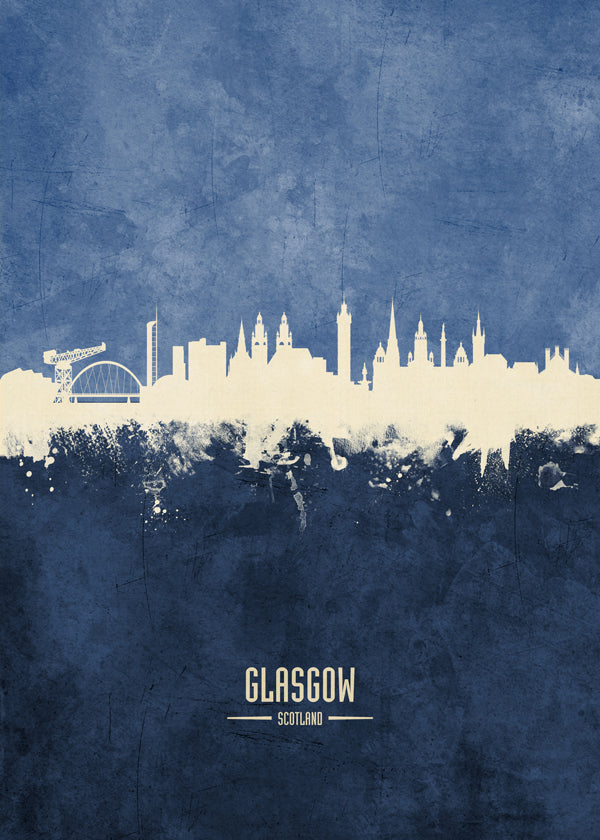 Glasgow Skyline Azul