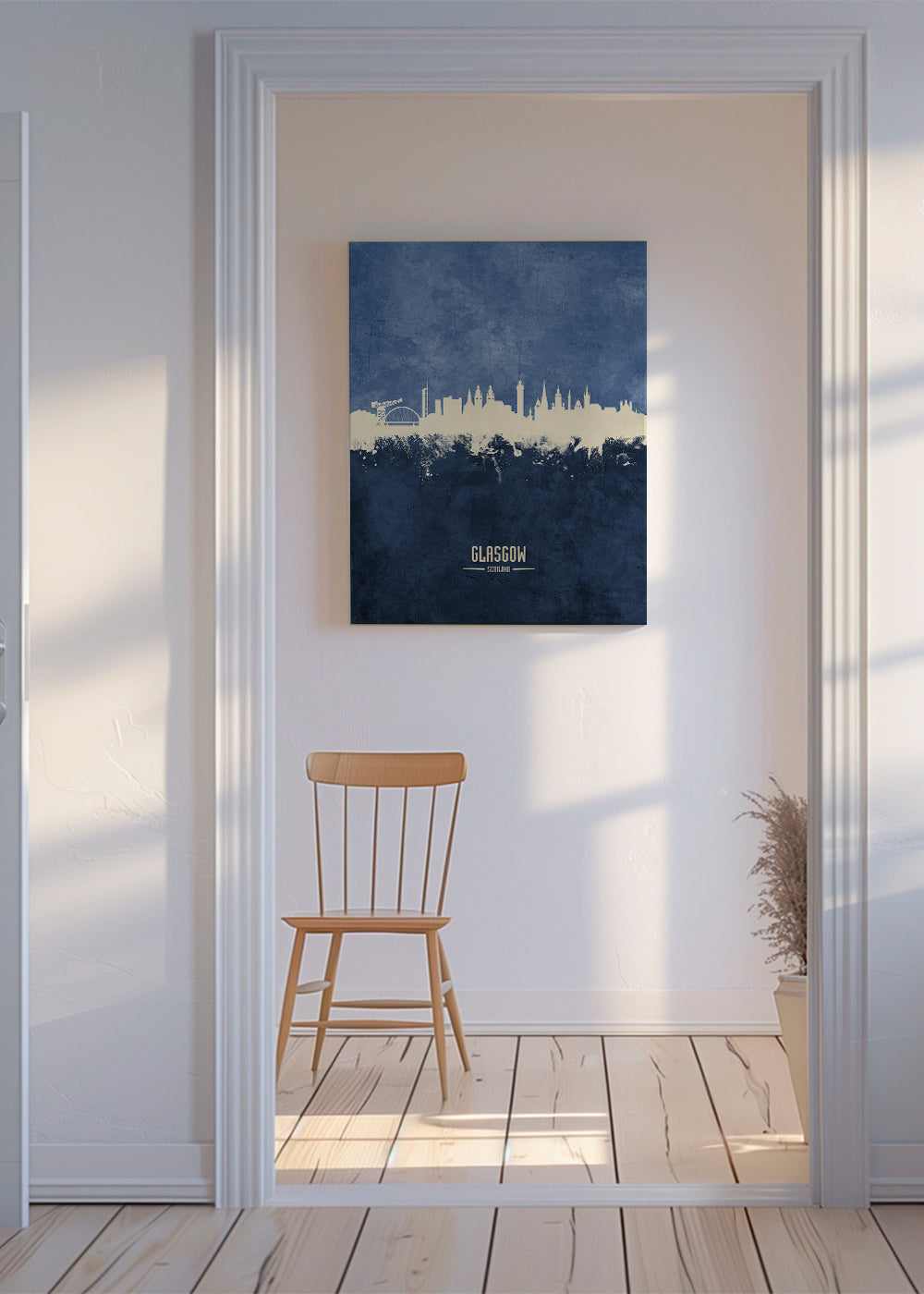 Glasgow Skyline Azul