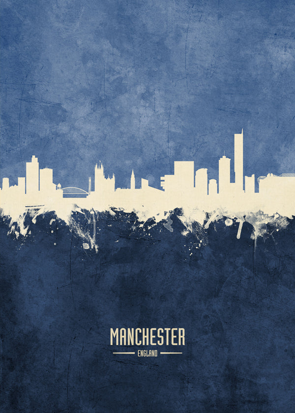 Manchester Skyline Azul