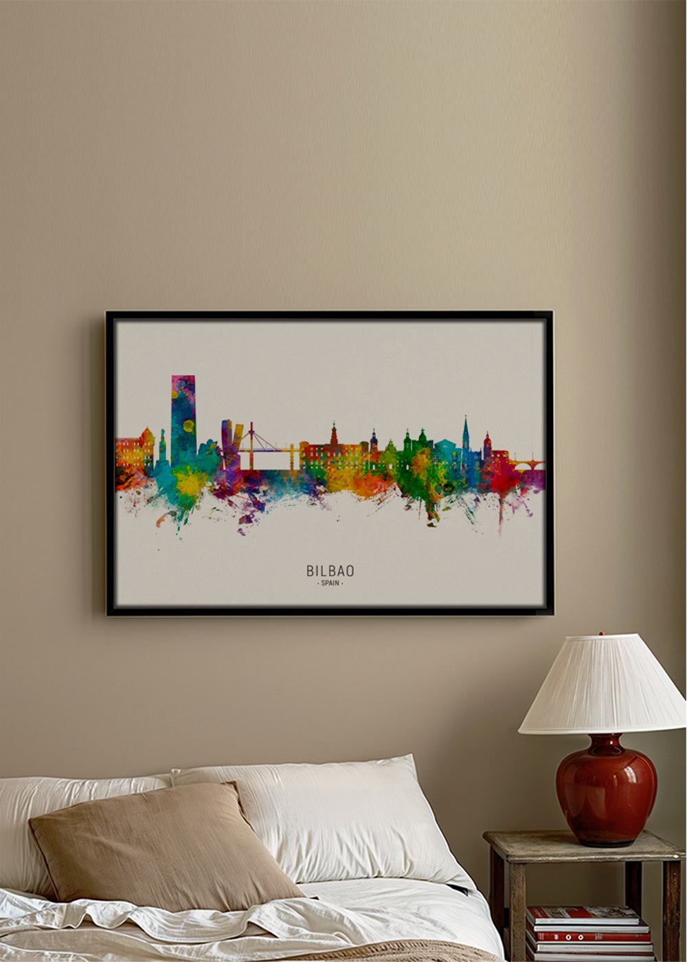 Bilbao Skyline multicolor