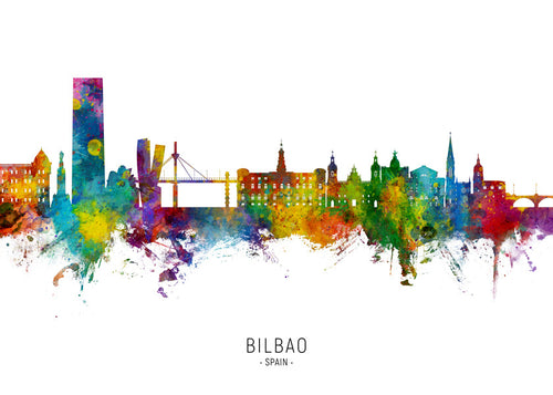 Bilbao Skyline multicolor