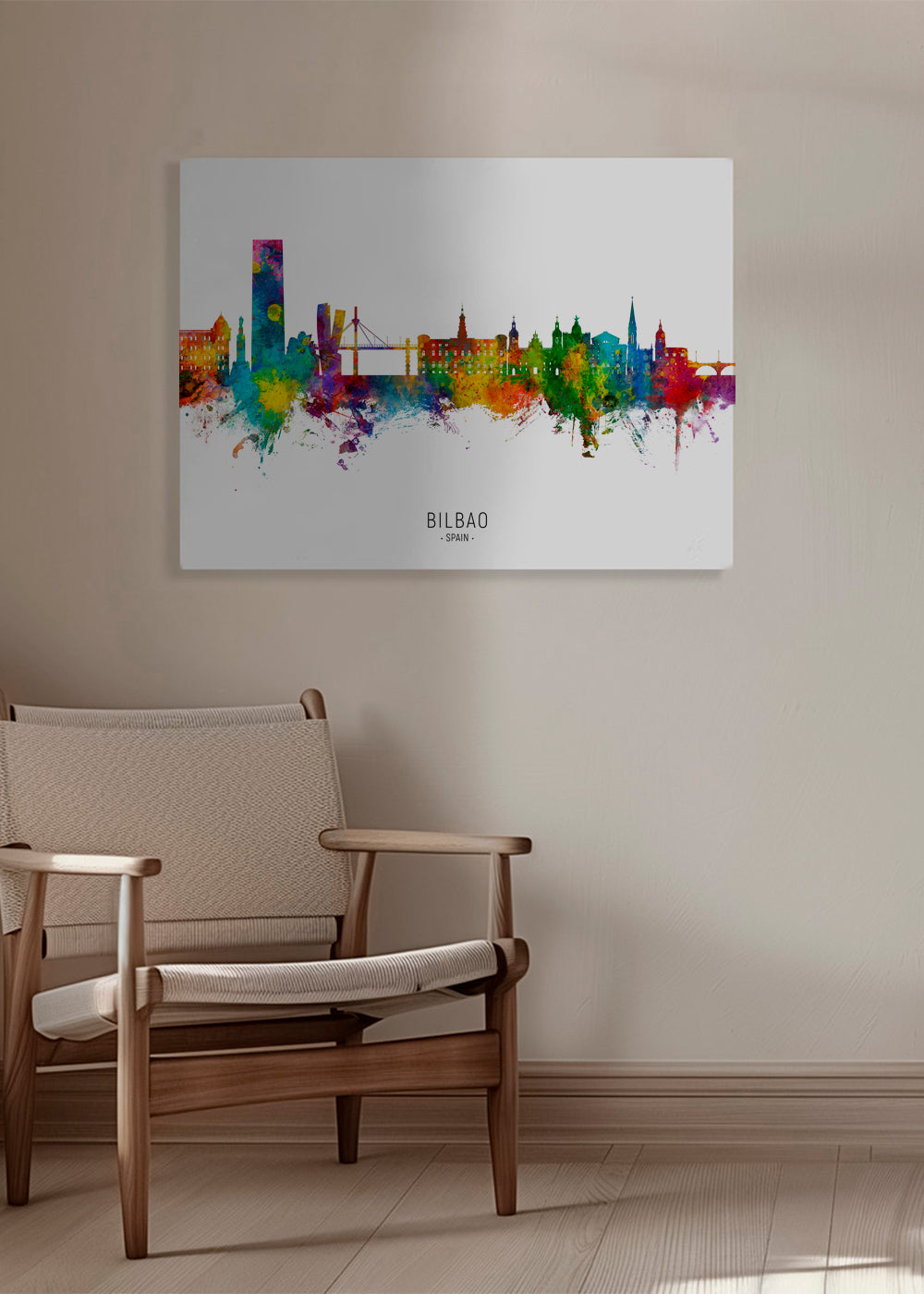 Bilbao Skyline multicolor