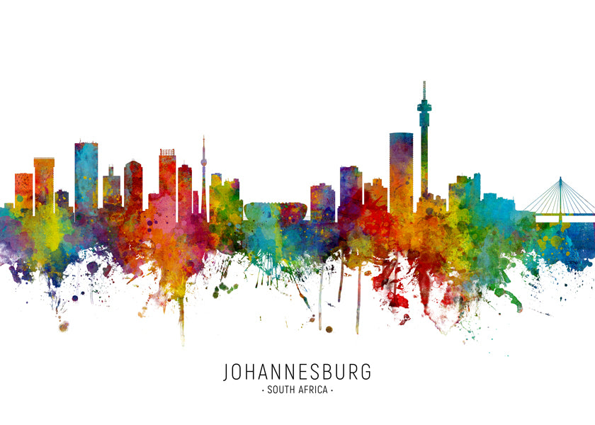 Johannesburg Skyline multicolor