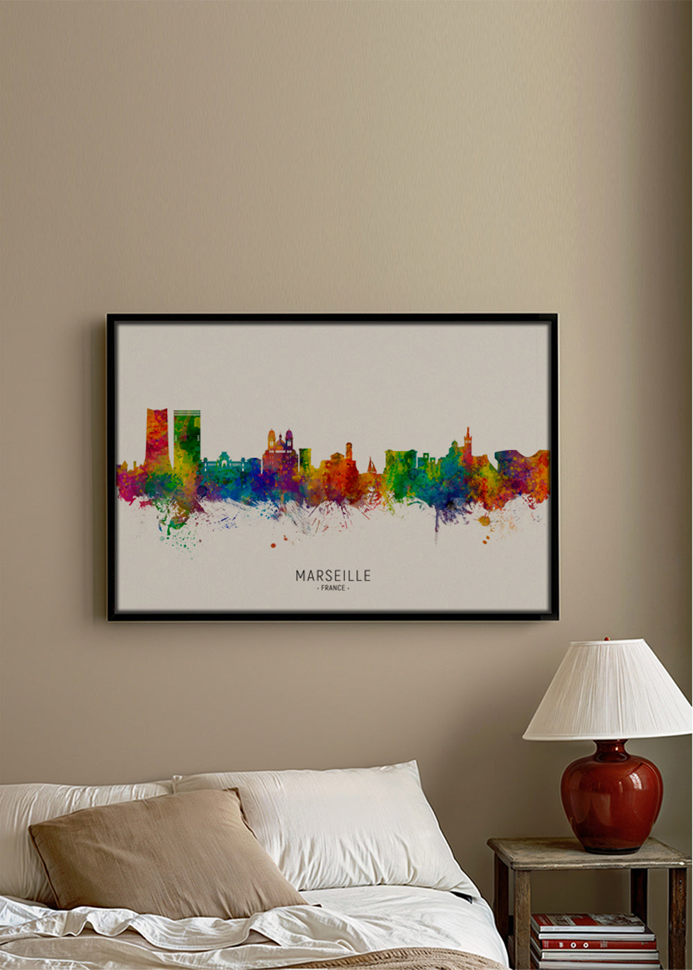 Marseille Skyline multicolor