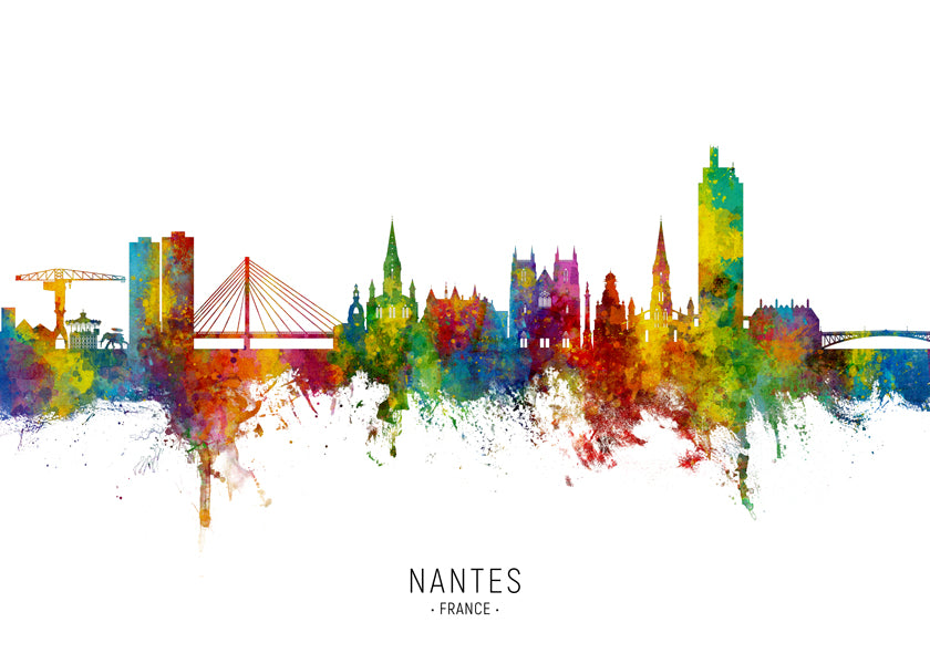 Nantes Skyline multicolor