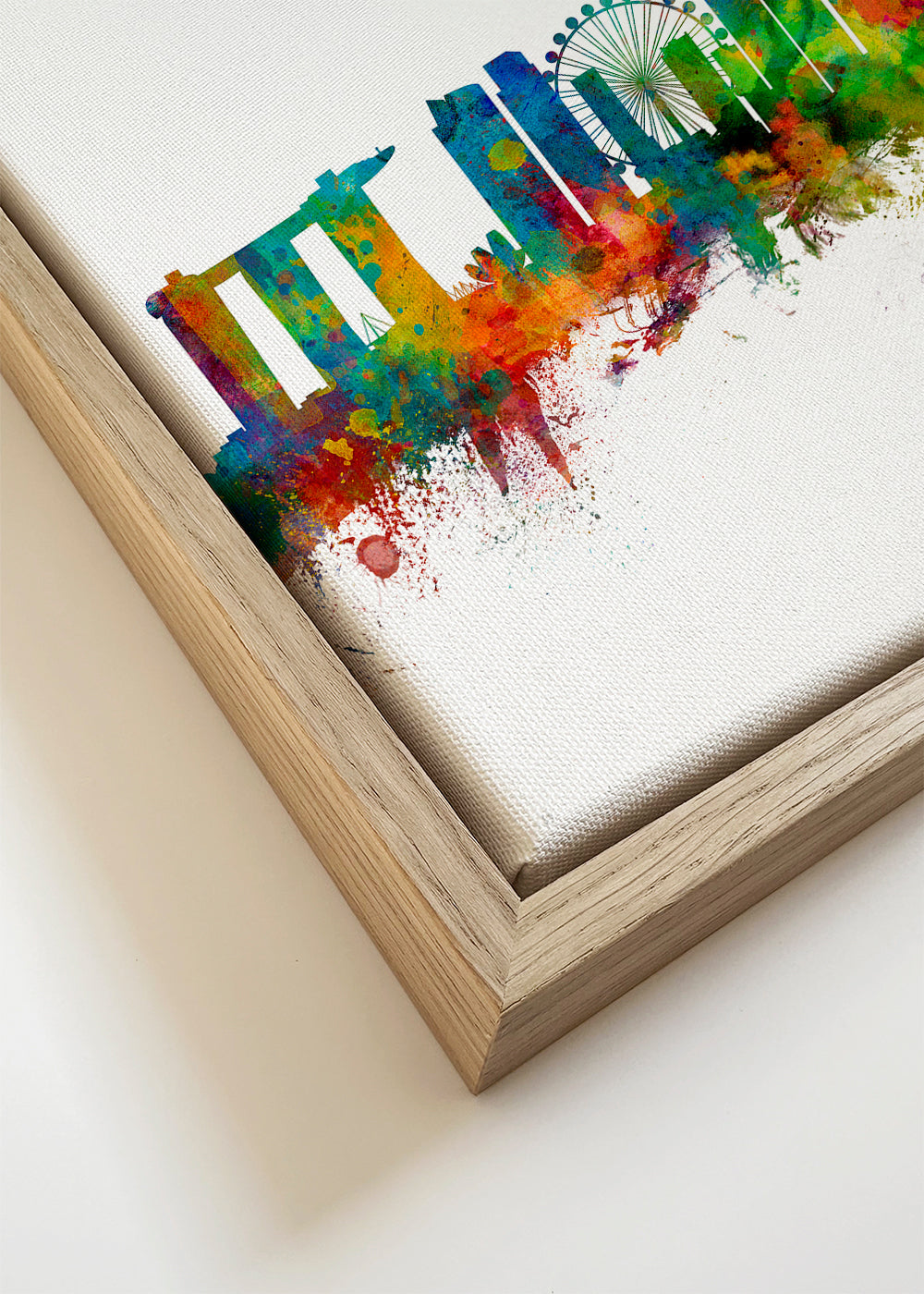 Singapore Skyline multicolor