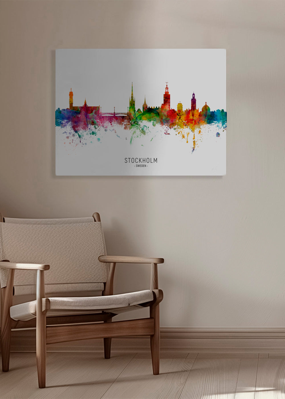 Stockholm Skyline multicolor
