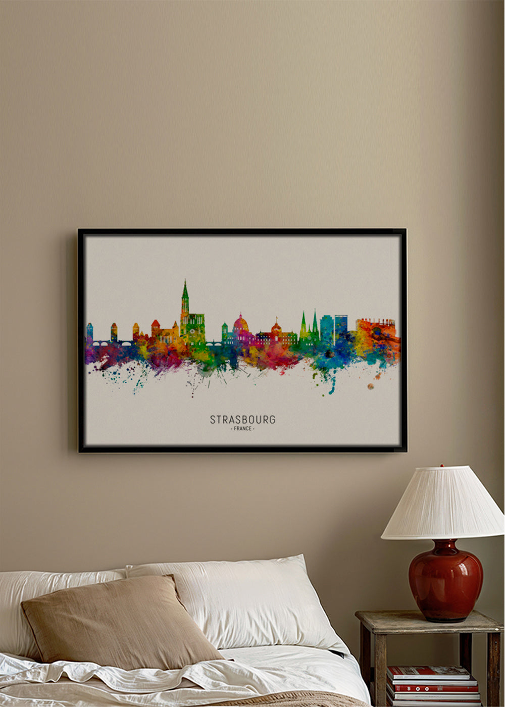 Strasbourg Skyline multicolor