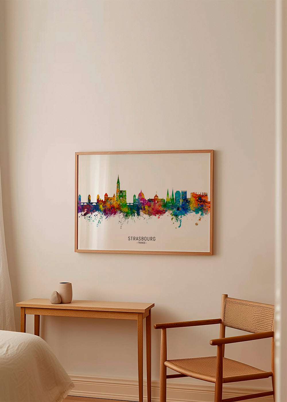 Strasbourg Skyline multicolor