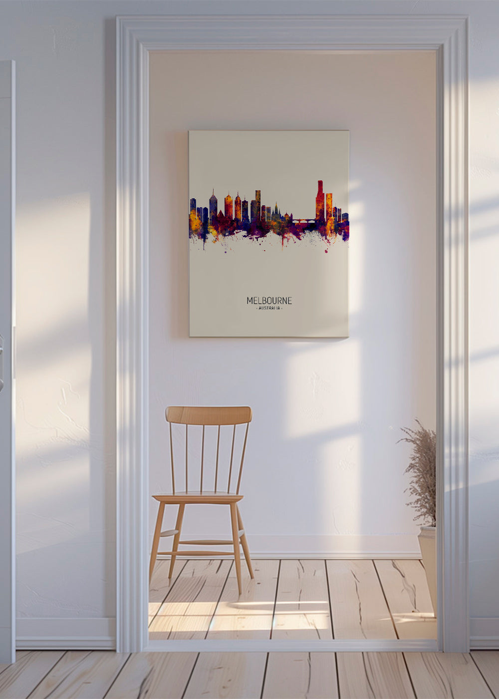Melbourne Skyline beige