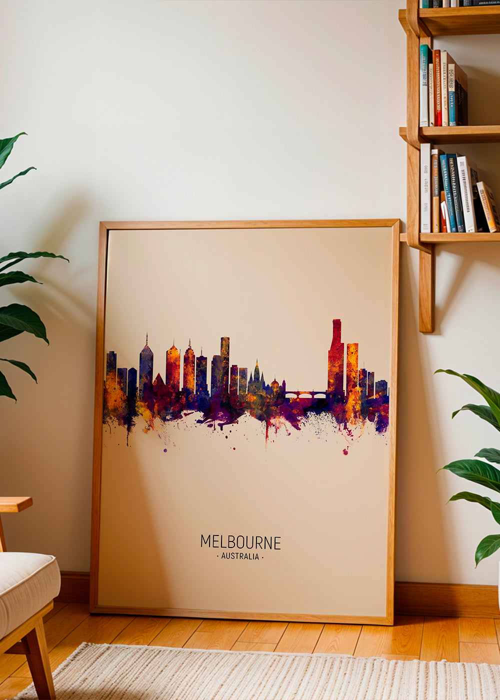 Melbourne Skyline beige