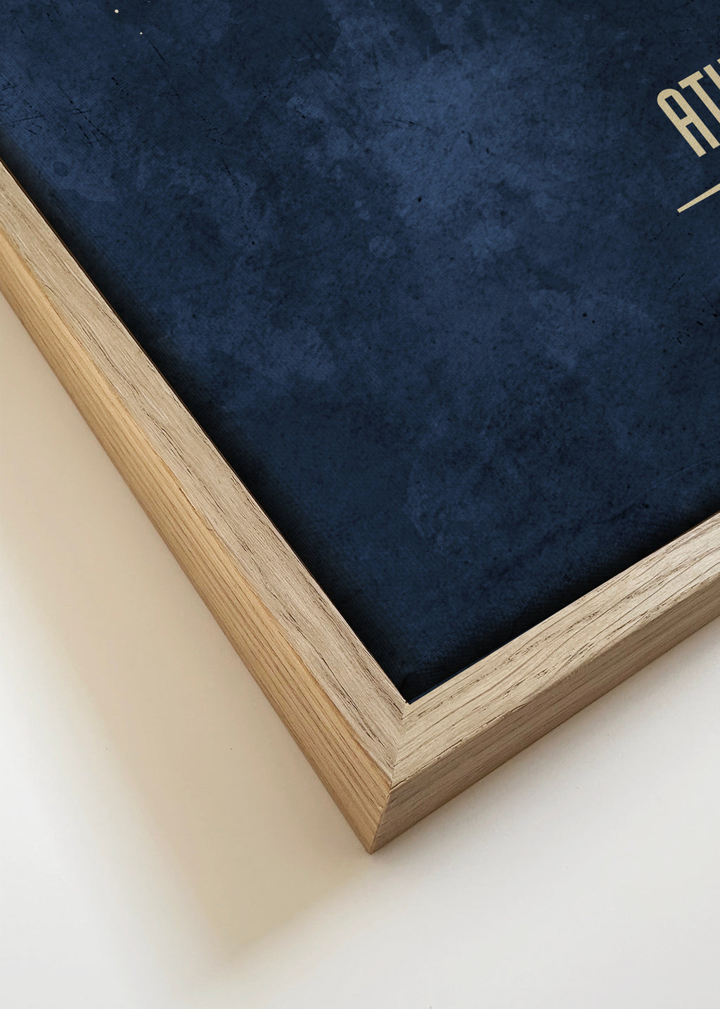 Athens Skyline azul - Framed canvas detail