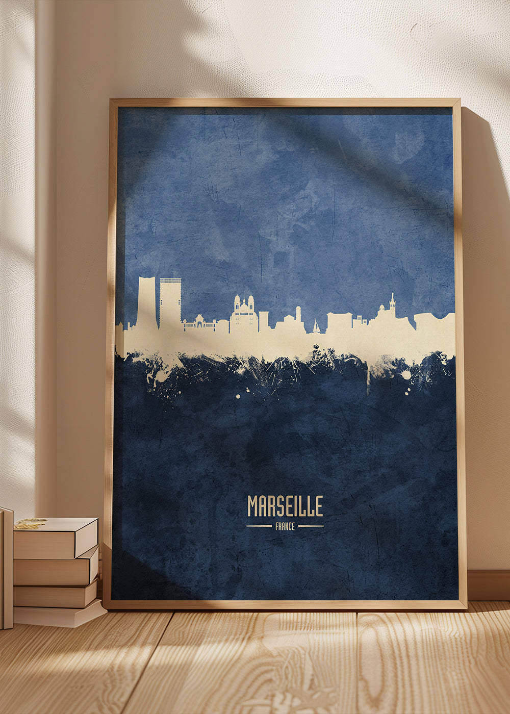 Marseille Skyline azul