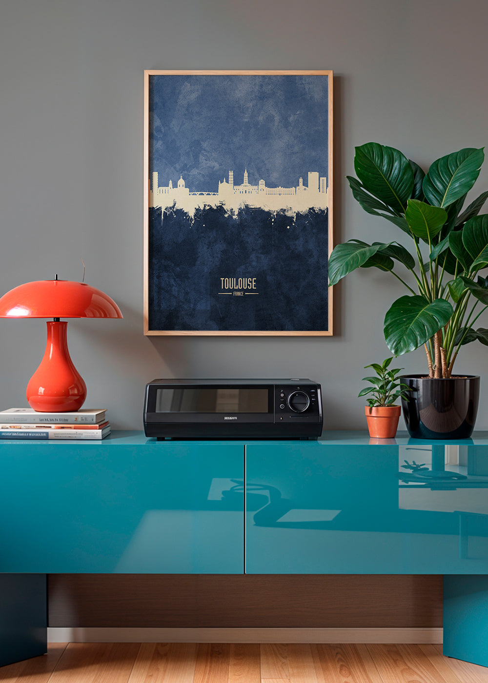 Toulouse Skyline azul