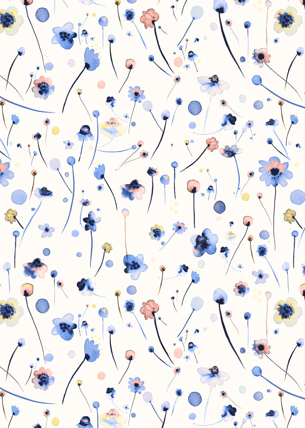 Blue Soft Flowers