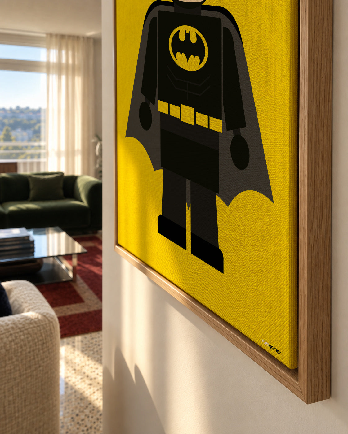 Toy Batman - Framed canvas detail