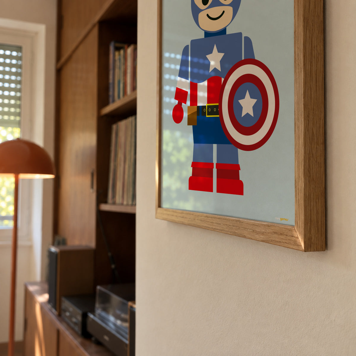 Toy Captain America - Framed poster detail