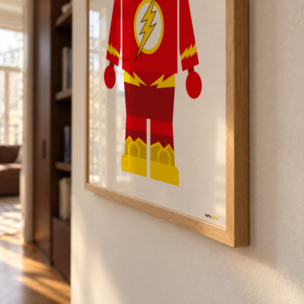 Toy Flash - Framed poster detail