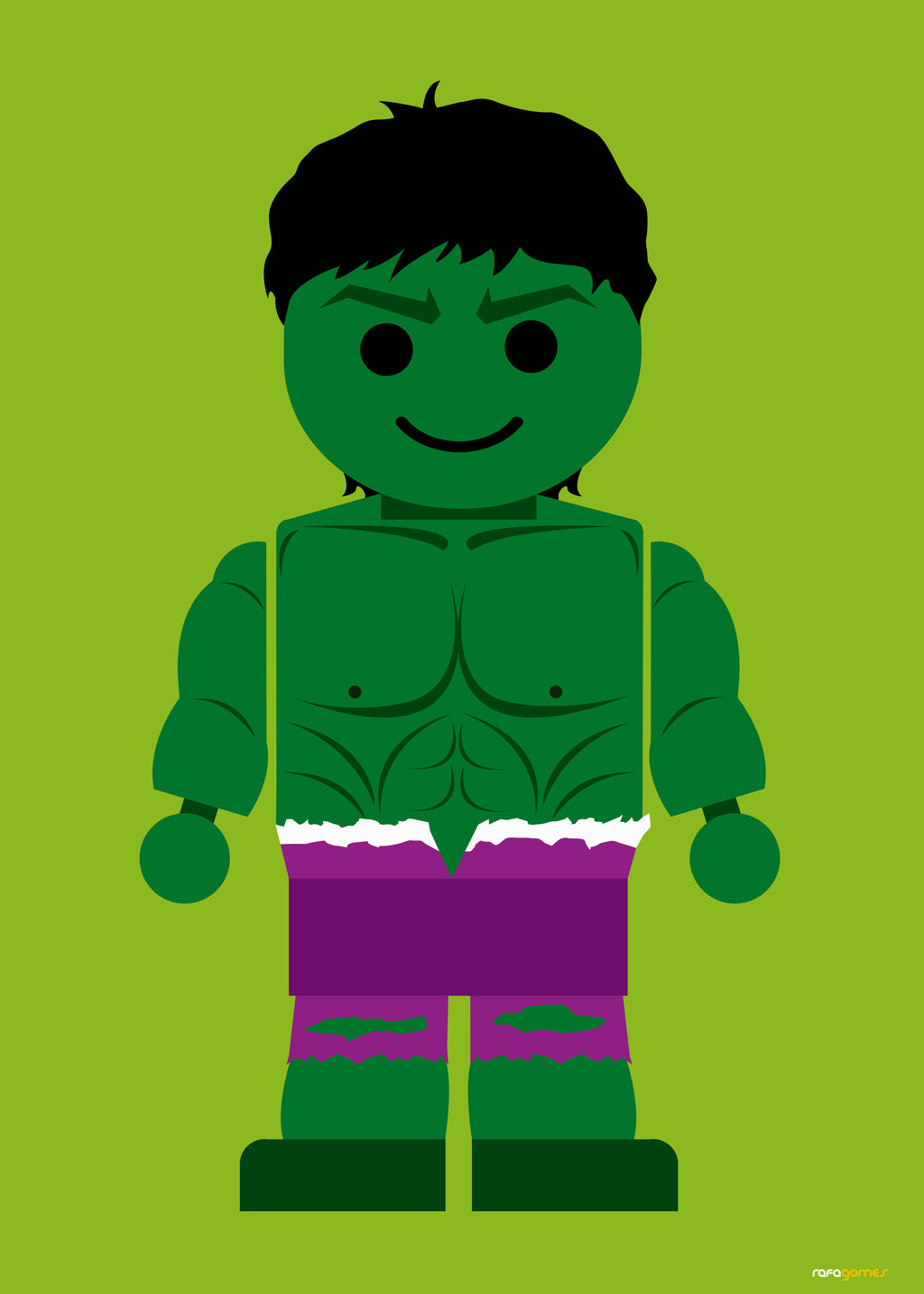 Toy Hulk - Unframed art print