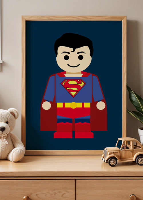 Toy Superman - Framed poster in an interior