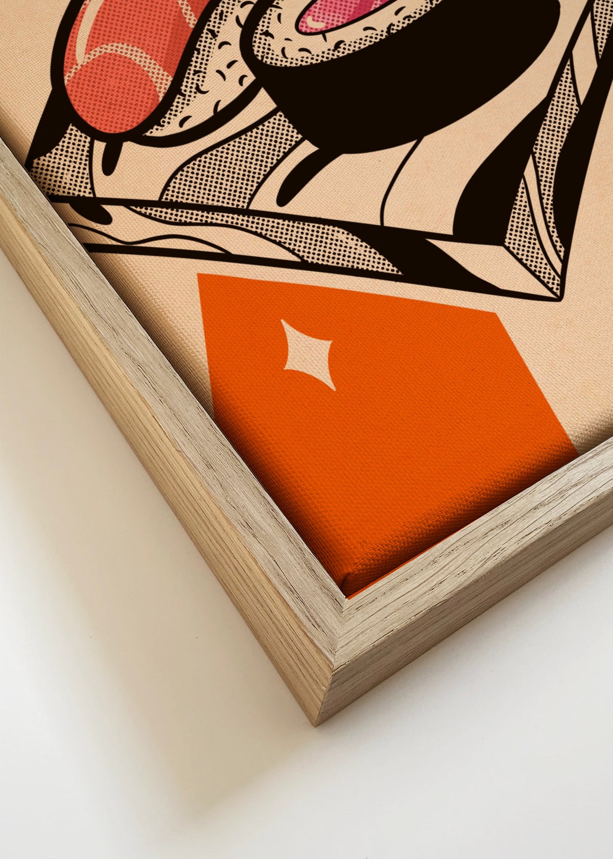 Sushi Every Day - Framed canvas detail