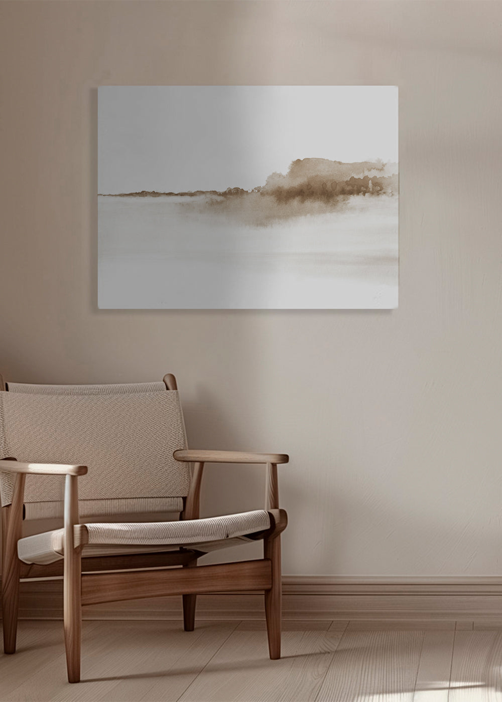 Watercolor landscape N 38 - Sepia