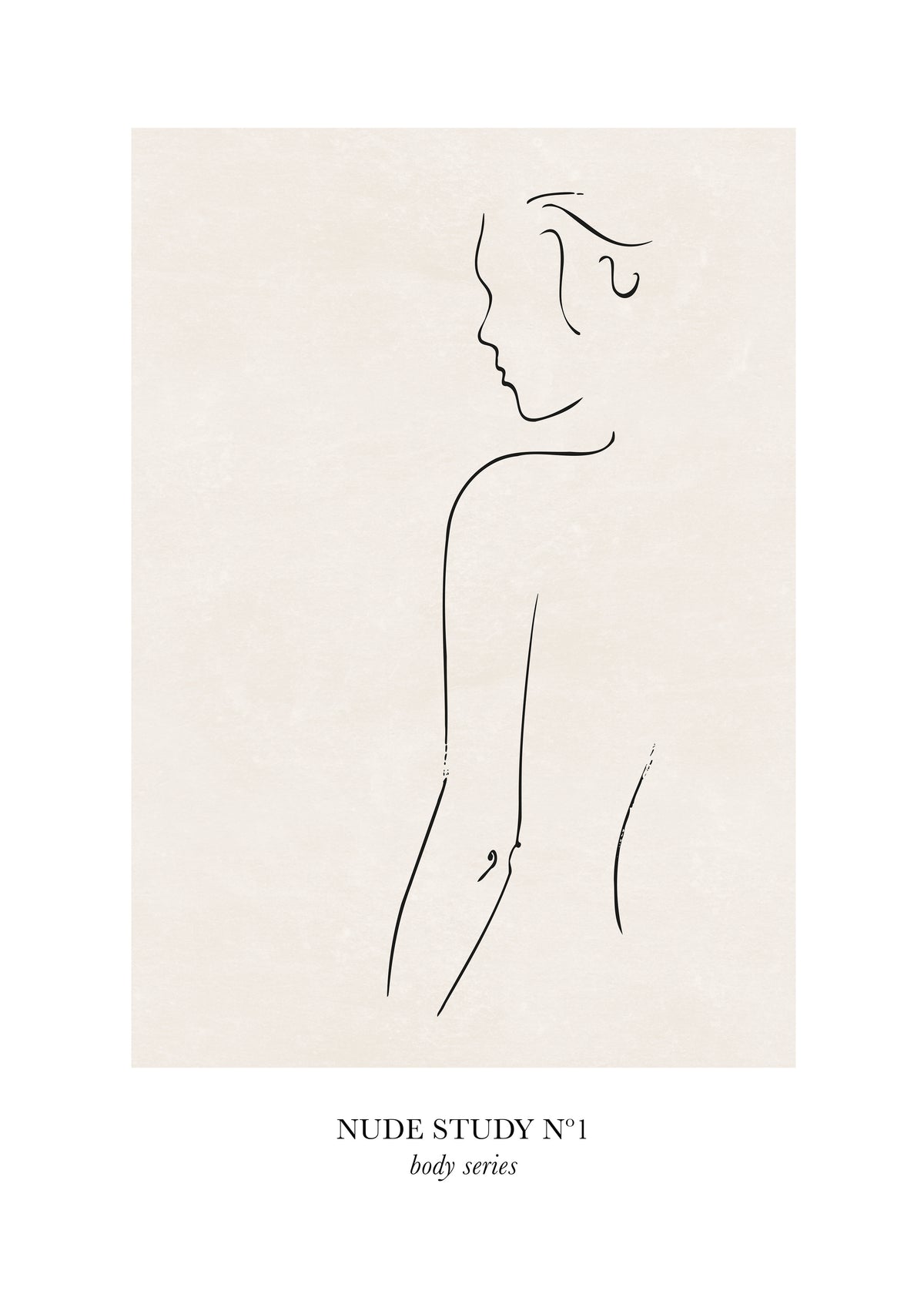 Nude Study Nº1 - Unframed art print