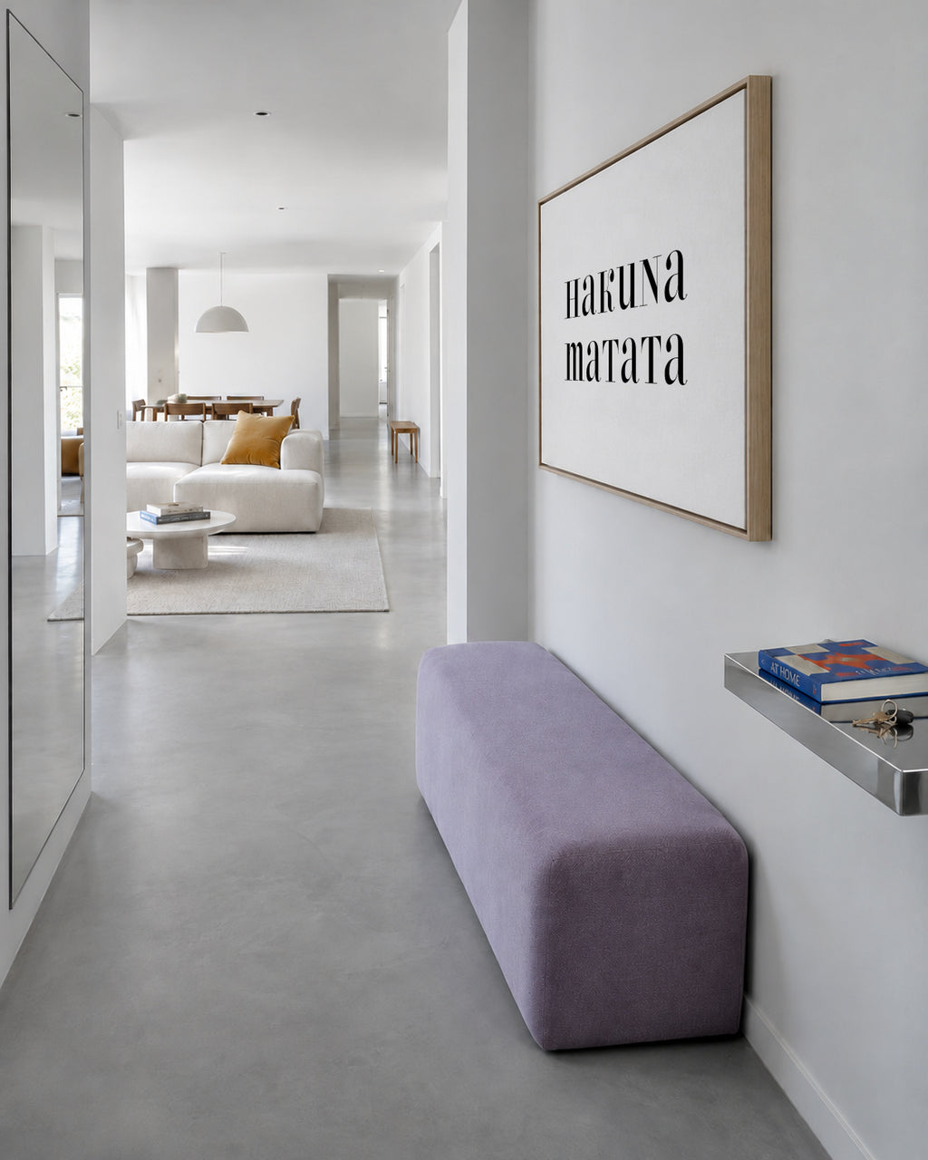 Hakuna Matata - Framed canvas in an interior