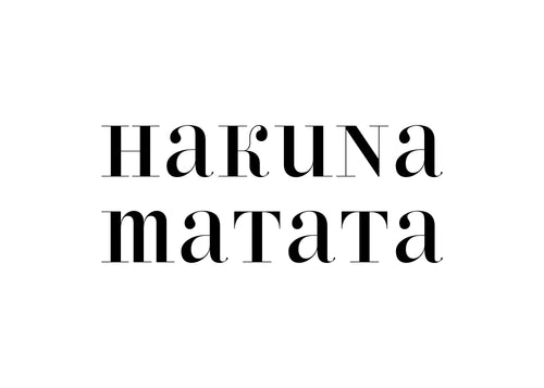 Hakuna Matata - Unframed art print