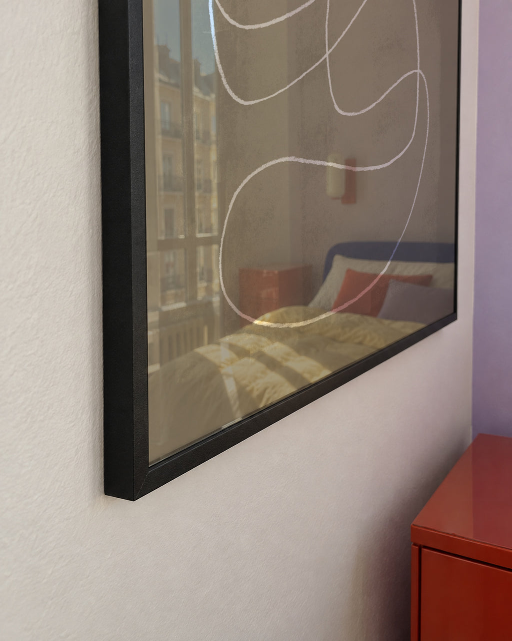 Pencil scribble Nº1 - Framed poster detail